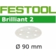 Disques abrasifs Festool STF D90/6 BR2 grain 100 par 100