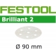 Disques abrasifs Festool STF D90/6 BR2 grain 120 par 100