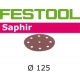 Disques abrasifs Festool STF D125/90 SA grain 80 par 25